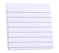 Lot de 10 blocs de notes adhésives doublées blanches, 7,6 x 7,6 cm, 7,6 x 7,6 cm, bloc-notes autocollants pour étudiants, bureau et maison, repositionnables, faciles à déchirer
