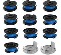 Lot De 10 Bobines De Fil De Rechange Pour Coupe-Bordures Ryobi One + Rac124 Ac14Rl3A Olt1823 Olt1832 18 V 24 V 40 V 2 Capuch[u1064]