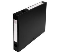Lot de 10 Boîte à archives polypro à pression, dos de 40, coloris noir