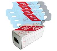 Lot de 10 boîtes à appâts en carton pour la surveillance du poison - Boîtes en carton pour piège à souris - Boîte à appâts pour l'intérieur de la cuisine ou des environnements humides.