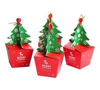 Lot De 10 Boîtes À Cupcakes De Noël, Coffrets Cadeaux, Sacs Cadeaux, Décorations Pour Sapin De Noël, Fournitures De Fête Pour Enfants