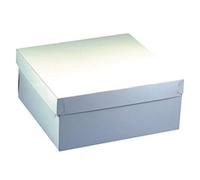 Lot de 10 boîtes à gâteaux en carton, 30x30x13 cm, avec couvercle