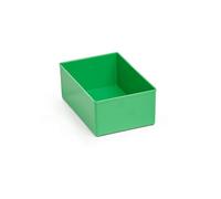 Lot de 10 boîtes d’insertion 63 mm D3 Vert 156 x 104 x 63 mm Convient Bosch L-BOXX | Casiers d’insertion pour boîtes de rangement comme Bosch Sortimo Inset Set L-BOXX, T-Boxx, ProClick Tray