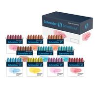 Lot de 10 boîtes de cartouches d'encre pour stylo plume - Couleurs pastel - Schn