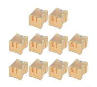 Lot de 10 boîtes de composants pour stations de soudure et bancs d'essai avec couvercle discret et visibilité claire du contenu (jaune)