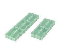 Lot de 10 boîtes de rangement en plastique pour composants électroniques SMT SMT avec compartiments pour petites pièces et accessoires