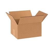 Lot de 10 boîtes en carton double vague Havane, 60 x 50 x 40 cm, boîtes d'emballage en carton ondulé légères, solides et résistantes, fabriquées en Italie
