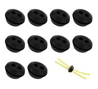 Lot de 10 Bouchon de Tuyau de Carburant Joint de Réservoir Caoutchouc 2 Trous Passe durite Passe Durite Reservoir Debroussailleuse A