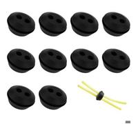 Lot de 10 Bouchon de Tuyau de Carburant Joint de Réservoir Caoutchouc 2 Trous Passe durite Passe Durite Reservoir Debroussailleuse