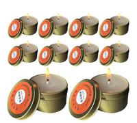Lot de 10 bougies de survie 24 heures - Bougie de secours - Bougie tempête - Bougies à combustion longue durée - Pour les pannes de courant, pour la randonnée, le camping, le pique-nique, la maison et