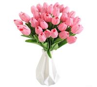 Lot de 10 bouquets d'encens doré pour décoration de table de mariage, centres de table et réunions d'affaires (rose foncé)