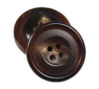 Lot de 10 boutons en corne véritable finition mate pour manteaux et costumes, Couleur 18-10 pièces, 23mm