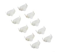 Lot de 10 boutons poussoirs à 2 broches pour mini lampe de poche, contrôle terminal en cuivre, blanc, 1 A, 30 V