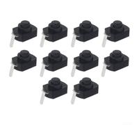 Lot de 10 boutons poussoirs verrouillables 1 A 30 V CC pour mini lampe de poche et appareil électronique portable
