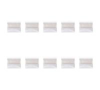 Lot de 10 brosses de nettoyage pour pommeau de douche | Les poils en nylon denses atteignent les ouvertures de buse bouchées profondément à l'intérieur pour restaurer efficacement
