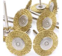 Lot de 10 brosses en fil de laiton 25 mm pour mini meuleuse Dremel Proxxon
