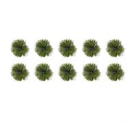 Lot de 10 buissons artificiels vert foncé de 3 cm de haut pour modélisme ferroviaire, paysage, diorama, jardin, décoration de plantes réalistes en plastique