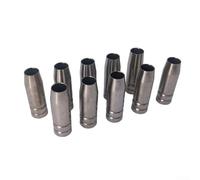 Lot de 10 buses à gaz coniques en cuivre 9,5 mm x 18 mm pour brûleur au propane et kit de conversion GPL - Longueur 53 mm