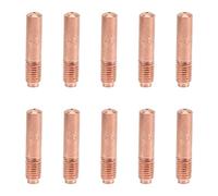 Lot de 10 Buses Conductrices pour Embouts de de Soudage MIG Kit de Support de Buse de Torche en Cuivre Kit D'accessoires pour Pistolet de Soudage MIG (0,9 mm)