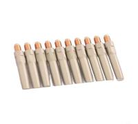 Lot de 10 buses conductrices pour m6 0,8-1,2 mm 40 mm 10 buses conductrices | Cuivre plaqué pour alimentation de fil de soudure compatible avec les machines à souder MIG pour l'industrie et l'atelier