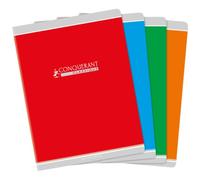 Lot de 10 Cahier Classique piqué 24x32, 96p./48 feuilles 90g/m², Séyès, coloris assortis (4)