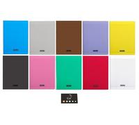 Lot de 10 Cahiers 24 x 32 cm 96 Pages Seyes Couverture Polypro + 1 Index Adhésif Blumie