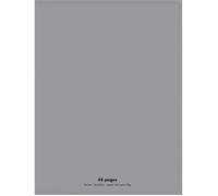 Lot de 10 Cahiers piqûre, 96 pages, Grands carreaux Seyès, Format 21 x 29,7 cm, Couverture polypro GRIS