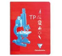 Lot de 10 Cahiers travaux pratiques reliure piqûre, Format 24 x 32 cm, 32 pages unies 120g + 32 pages grands carreaux 90g G