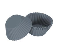 Lot de 10 Caissettes en Silicone Muffin 7cm Gris