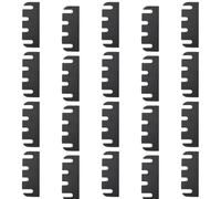 Lot de 10 cales de paumelle pour porte de 10 cm, kit de réparation avec coins arrondis 5/8 pouces, cales en PVC pour réalignement de portes intérieures, installation sans retrait des charnières
