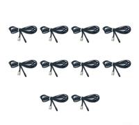 Lot de 10 capteurs de thermistance industriels 5 K Ohm type B3470 pour réacteurs et condensateurs intelligents, large gamme de moins 20 à 105 degrés pour fil noir Celsius 2 mètres (1 m)