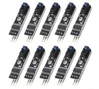 Lot de 10 capteurs infrarouges TCRT5000 - Suivi de ligne - Pour éviter les obstacles - Pour robot Arduino - Kit électronique pour voiture intelligente
