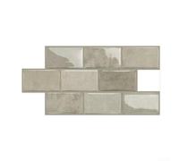 Lot de 10 carreaux de dosseret autocollants muraux imperméables en vinyle résistant à la chaleur pour cuisine, salle de bain, buanderie Reno noir, rose, gris, vert (D-008)