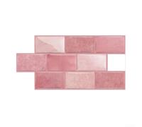 Lot de 10 carreaux de dosseret autocollants muraux imperméables en vinyle résistant à la chaleur pour cuisine, salle de bain, buanderie Reno noir, rose, gris, vert (D-009)