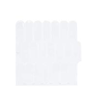 Lot de 10 carreaux en polyuréthane et PET Blanc 30 x 30 cm | Surface brillante, design découpable, adhésif puissant, bords superposés, nettoyage facile