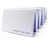 Lot de 10 cartes de proximité RFID pour contrôle d'accès, 125 kHz, puce EM4100, blanc
