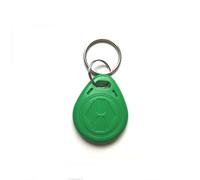 Lot de 10 cartes mémoires 125 kHz EM4305 T5577 Copy Réwritable Writable Duplicate RFID Tag Proximity ID Token Keyfobs Card (vert)