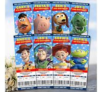 Lot de 10 cartons d'invitation personnalisés pour anniversaire d'enfant
