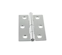 Lot de 10 charnières de porte en acier inoxydable 53 x 70 x 0,8 mm - Charnière pliable en A2 V2A - Nirosta