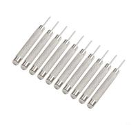 Lot de 10 chasse-goupilles en fer argenté - Tailles assorties - Longueur : 52 mm - Convient pour le réglage du bracelet de montre et la réparation de montres (1 mm)