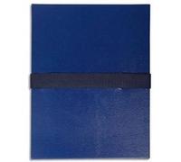 Lot de 10 chemises extensible en balacron. Rabat en pied, fermeture par sangle velcro. Coloris bleu foncé G