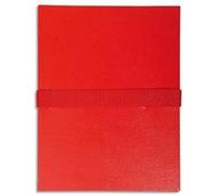 Lot de 10 chemises extensible en balacron. Rabat en pied, fermeture par sangle velcro. Coloris Rouge G