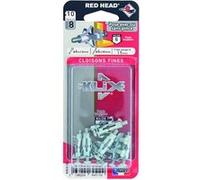 Lot de 10 chevilles et vis à expansion klix KXC410 RED HEAD, Diam.8 x L.23 mm G