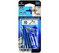 Lot de 10 chevilles et vis couleur RED HEAD, Diam.8 mm x L.50 mm G