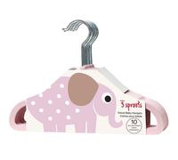 Lot de 10 cintres en velours rose clair
