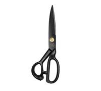 Lot de 10 ciseaux de couture professionnels pour couper le tissu, ciseaux de couture robustes pour la coupe du cuir et du tissu (10, noir)