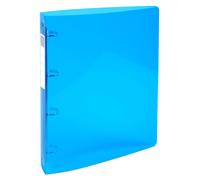 Lot de 10 classeurs, 4 anneaux ronds de 30 mm, format A4 maxi, bleu clair