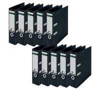 10x LEITZ 10180095 LEITZ recycle 1019 classeur noir carton 8,0 cm DIN A4