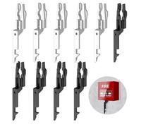 Lot de 10 clés de test de point d'appel e test d'alarme incendie e point d'appel incendie e déclenchement de porte d'urgence - Compatibilité universelle et matériau ignifuge (blanc