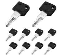 Lot de 10 clés d'empilage 801 pour chariot élévateur Linde - Pour engins de chantier, agrafeuse électrique allumage 801 - Compatible avec les chariots élévateurs Linde ANT - Chariot à palettes